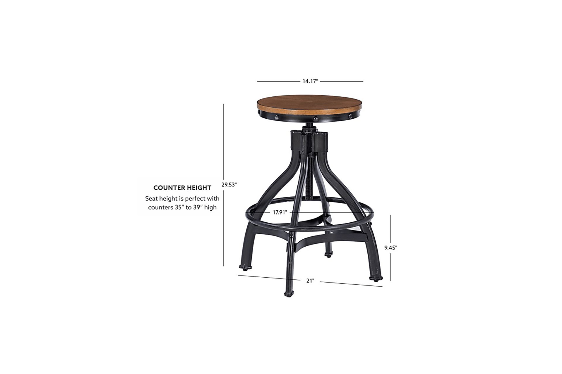 Deleya Brown Barstool, Set of 2 - Image 11
