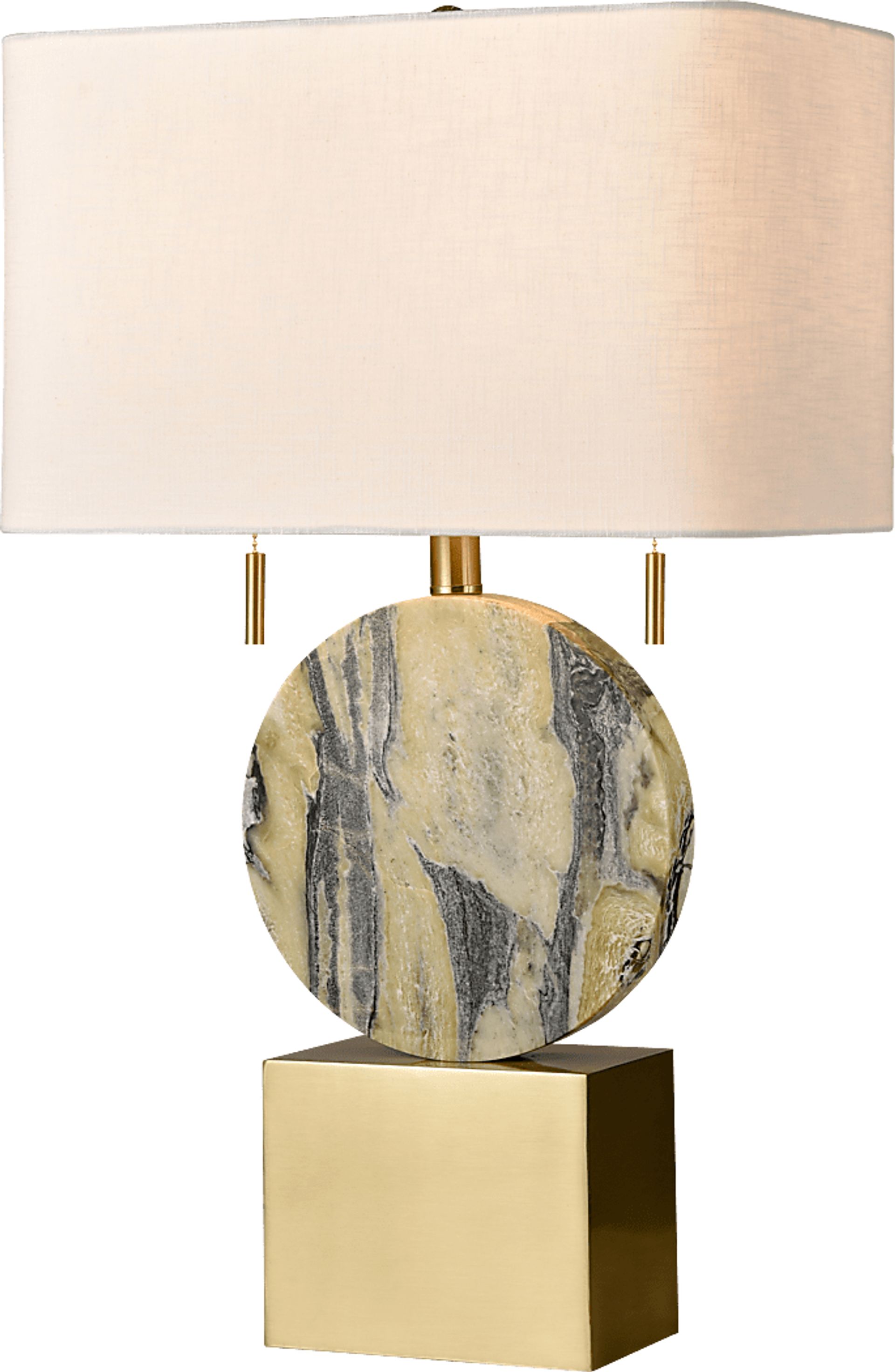 Delfina Cave Brass Lamp - Image 1