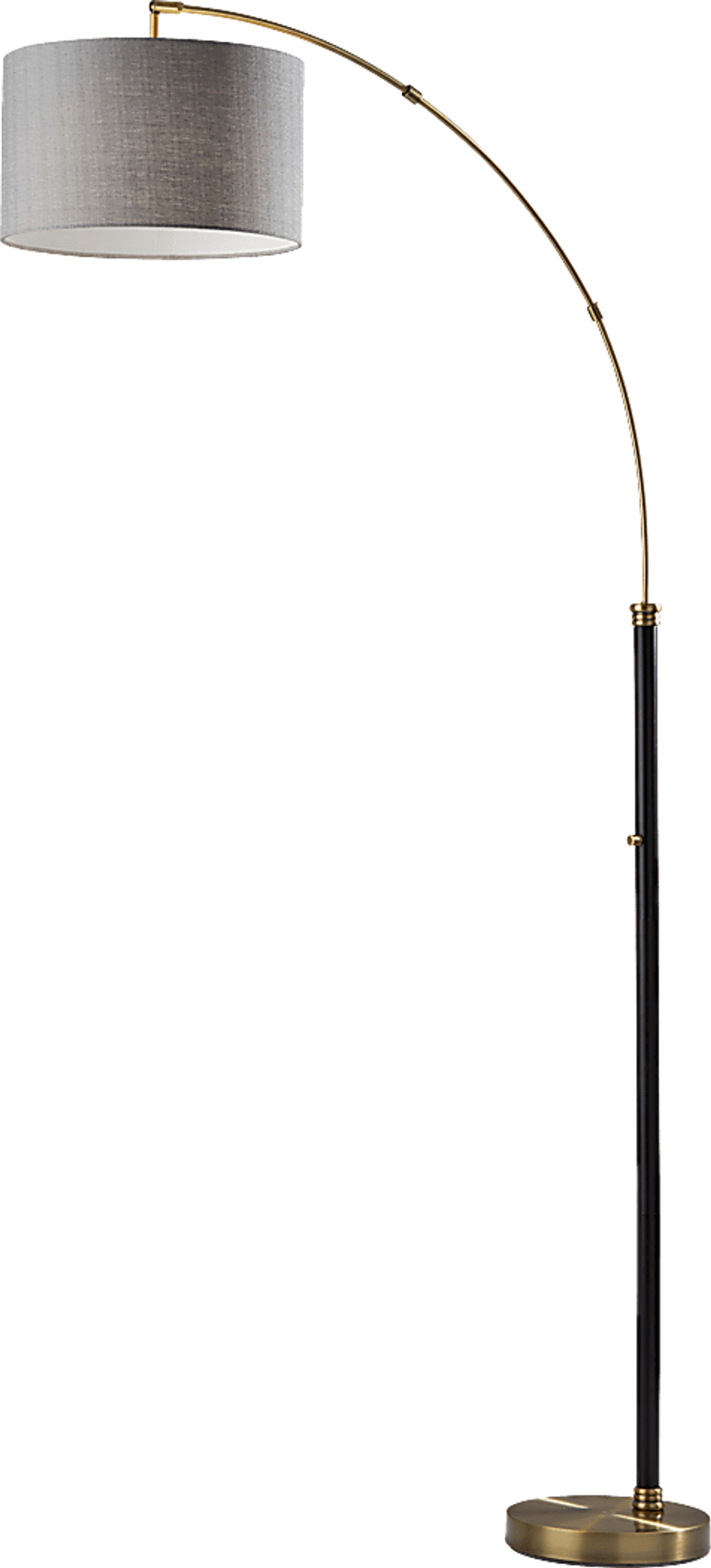 Delgany Street Black Floor Lamp - Image 1