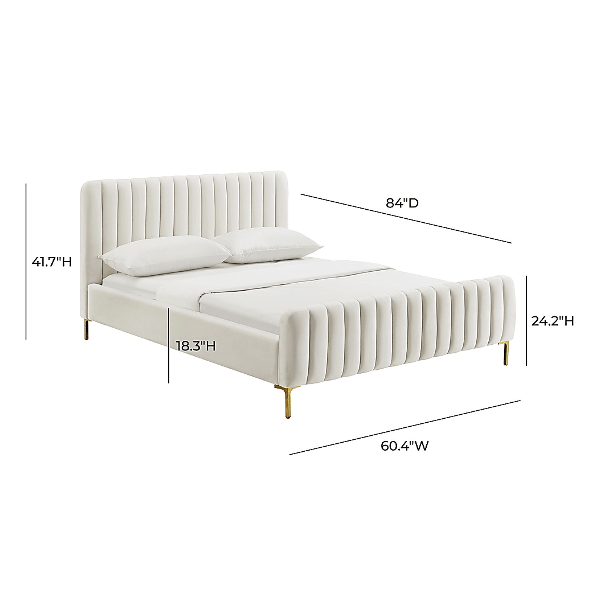 Delia May Cream Full Bed - Image 6
