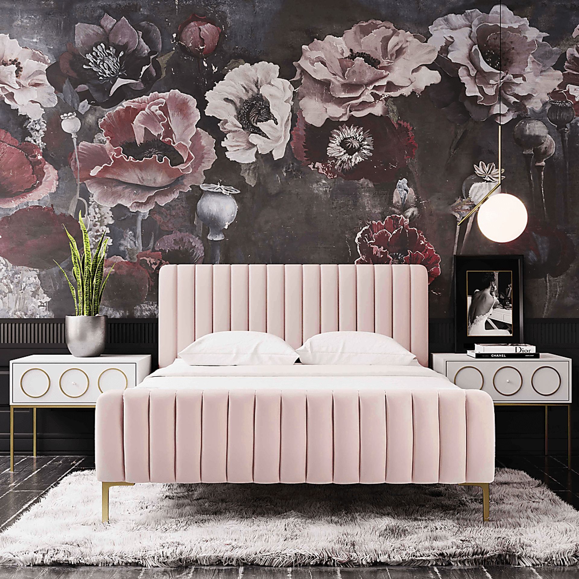 Delia May Pink Blush Full Bed - Image 5