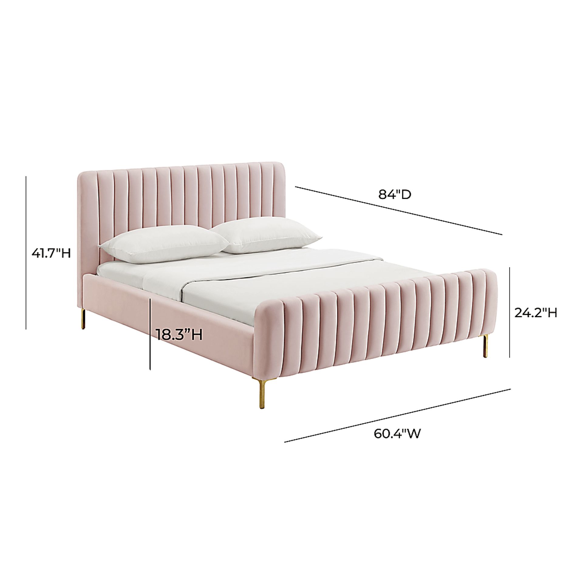 Delia May Pink Blush Full Bed - Image 6