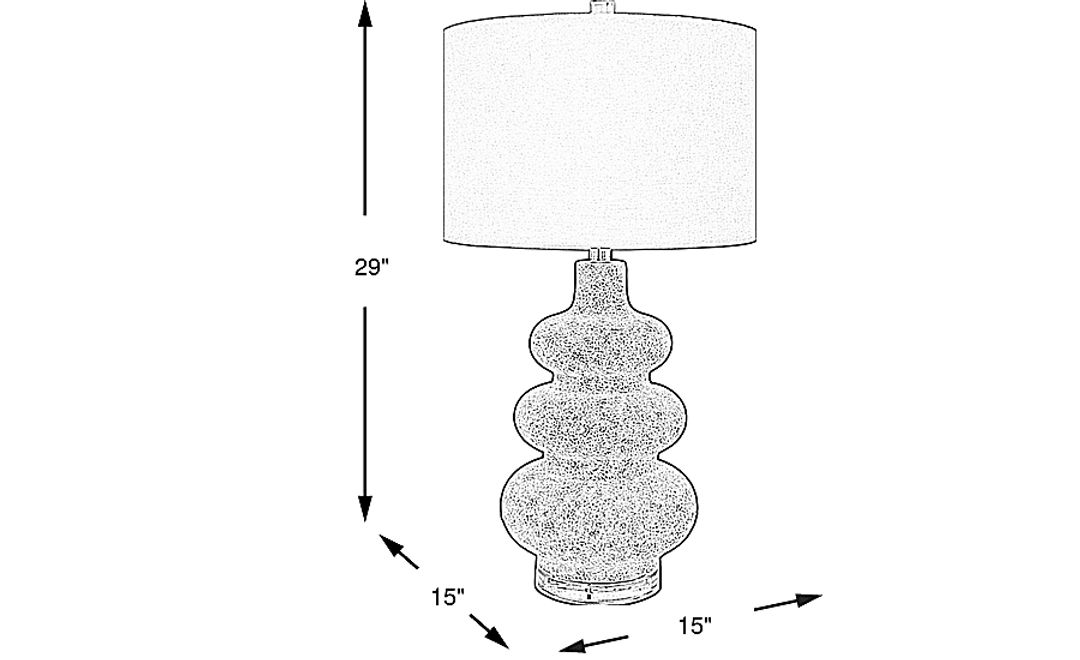 Delia Shores Beige Table Lamp