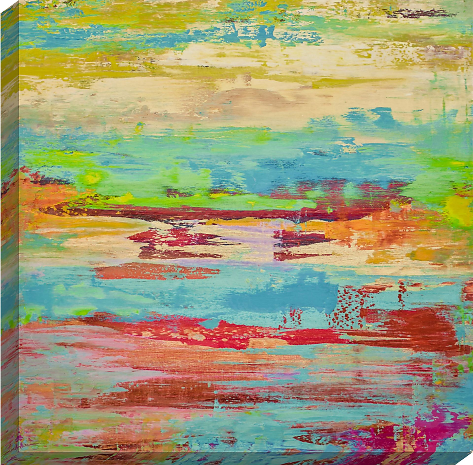 Delightful Reverie Green Artwork - Image 1