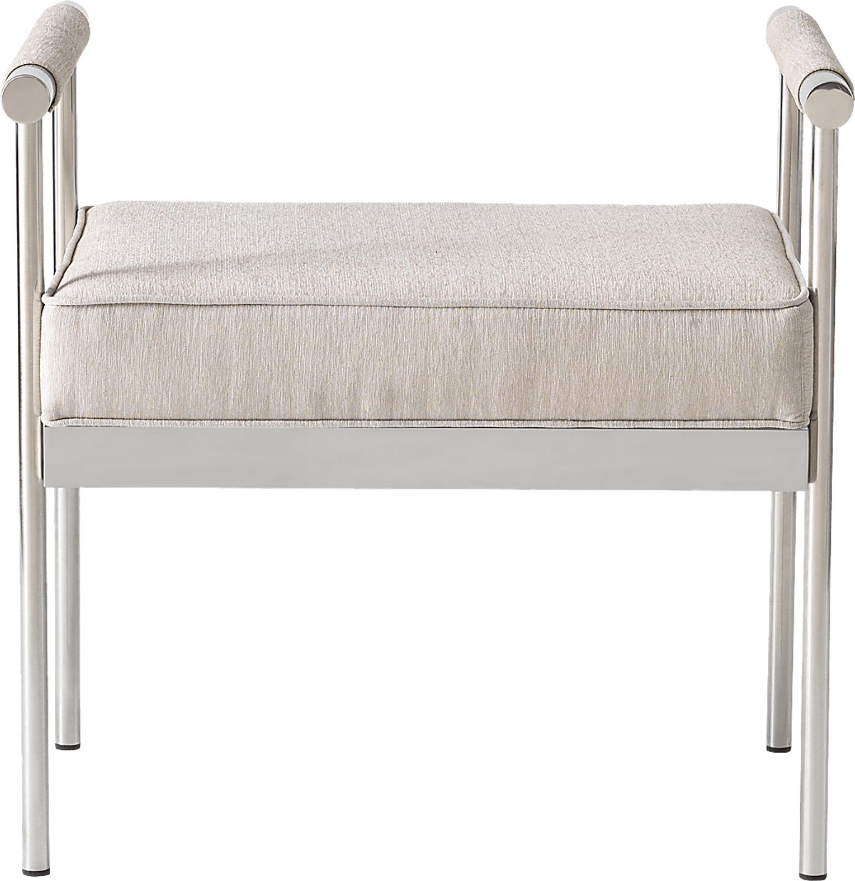Delina Elle Cream Beige Bench | Rooms to Go