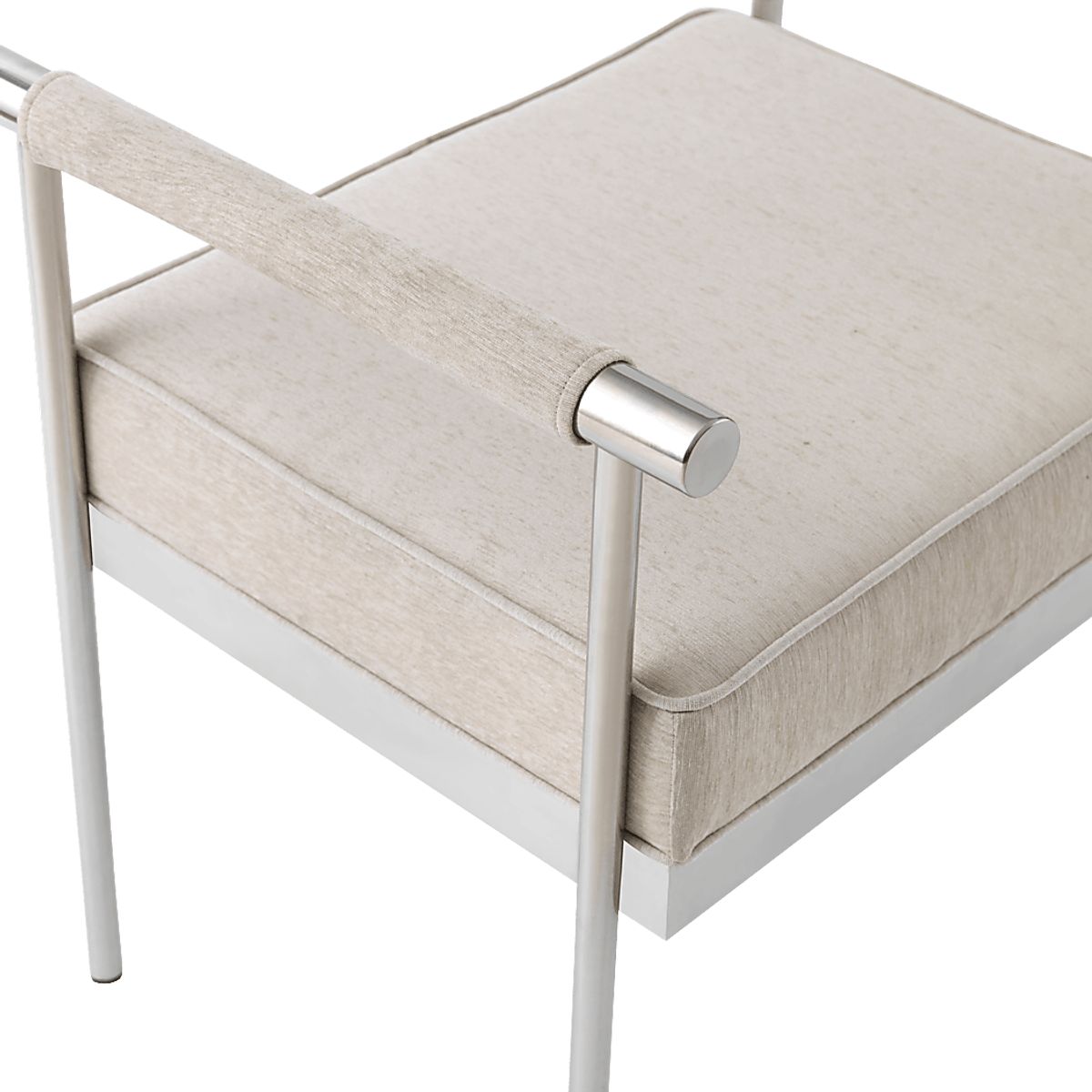 Delina Elle Cream Beige Bench | Rooms to Go