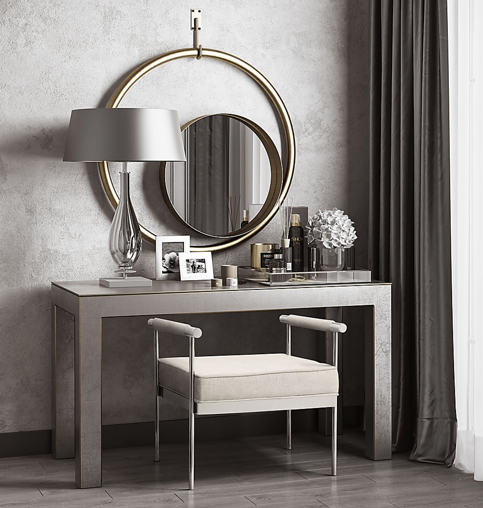 Delina Elle Cream Bench - Image 9
