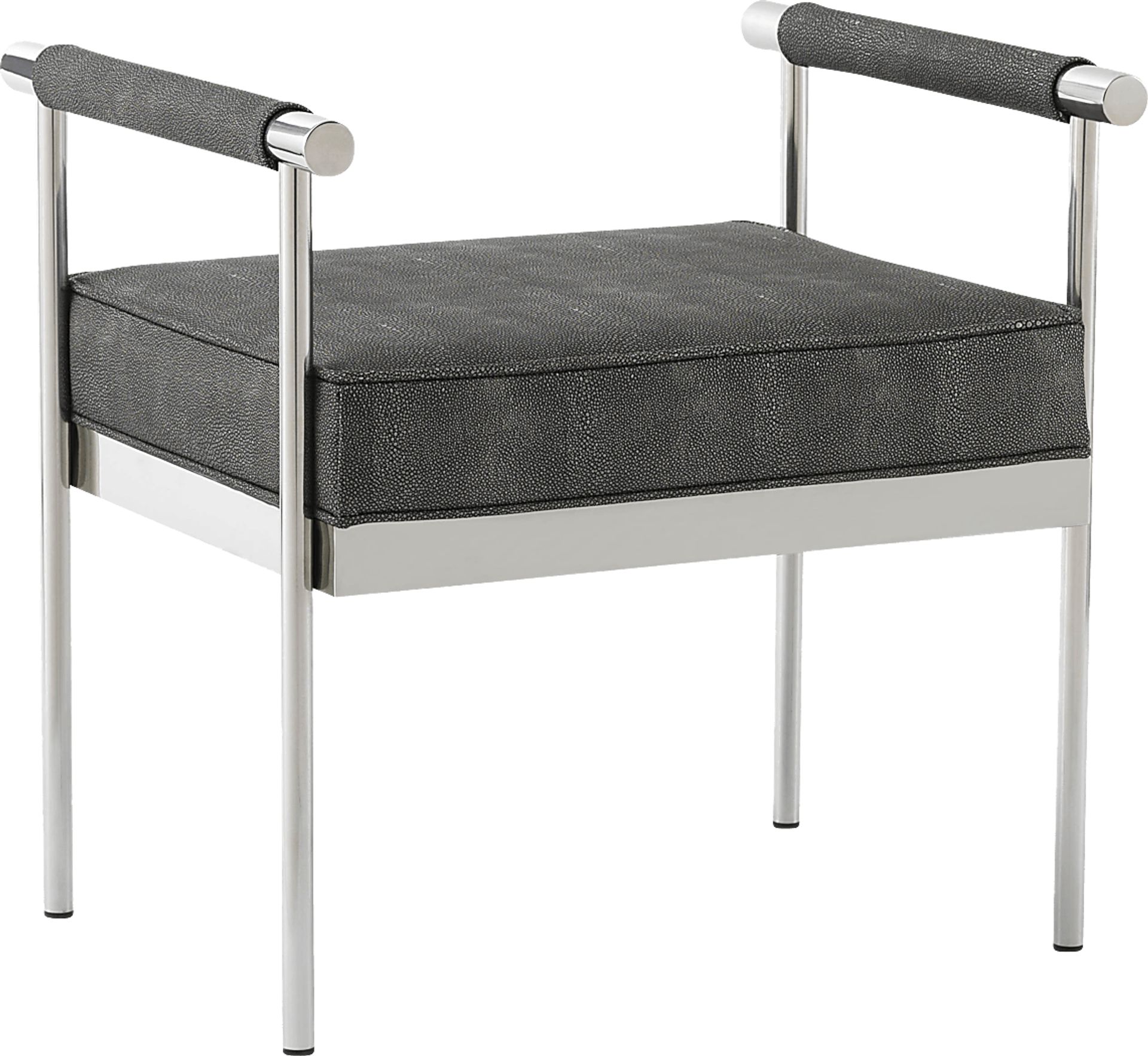 Delina Elle Dark Gray Bench - Image 1