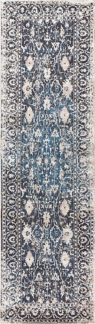 Delinda Taupe 2'3 x 7'7 Runner Rug