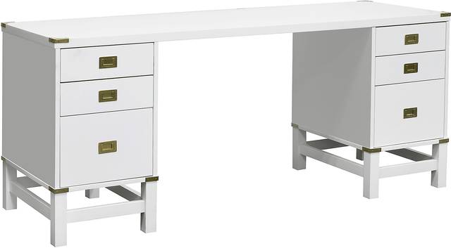 Deliola White Double File Desk - Thumbnail - Image 2