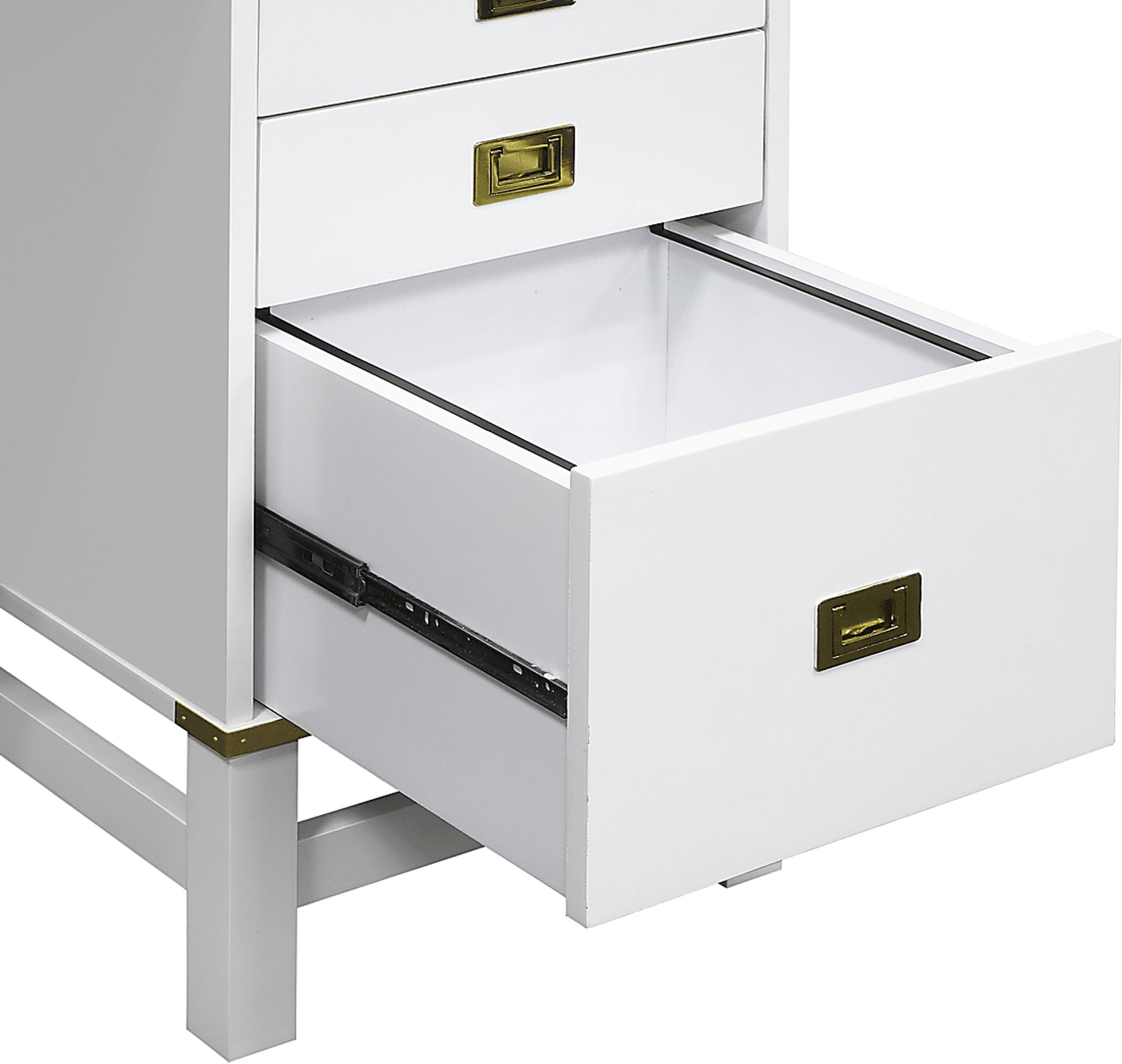 Deliola White Double File Desk - Image 6
