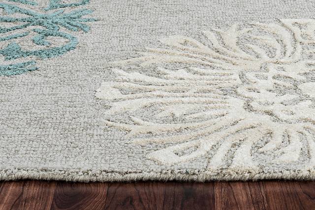 Delis Blue 3' x 5' Rug - Thumbnail - Image 3