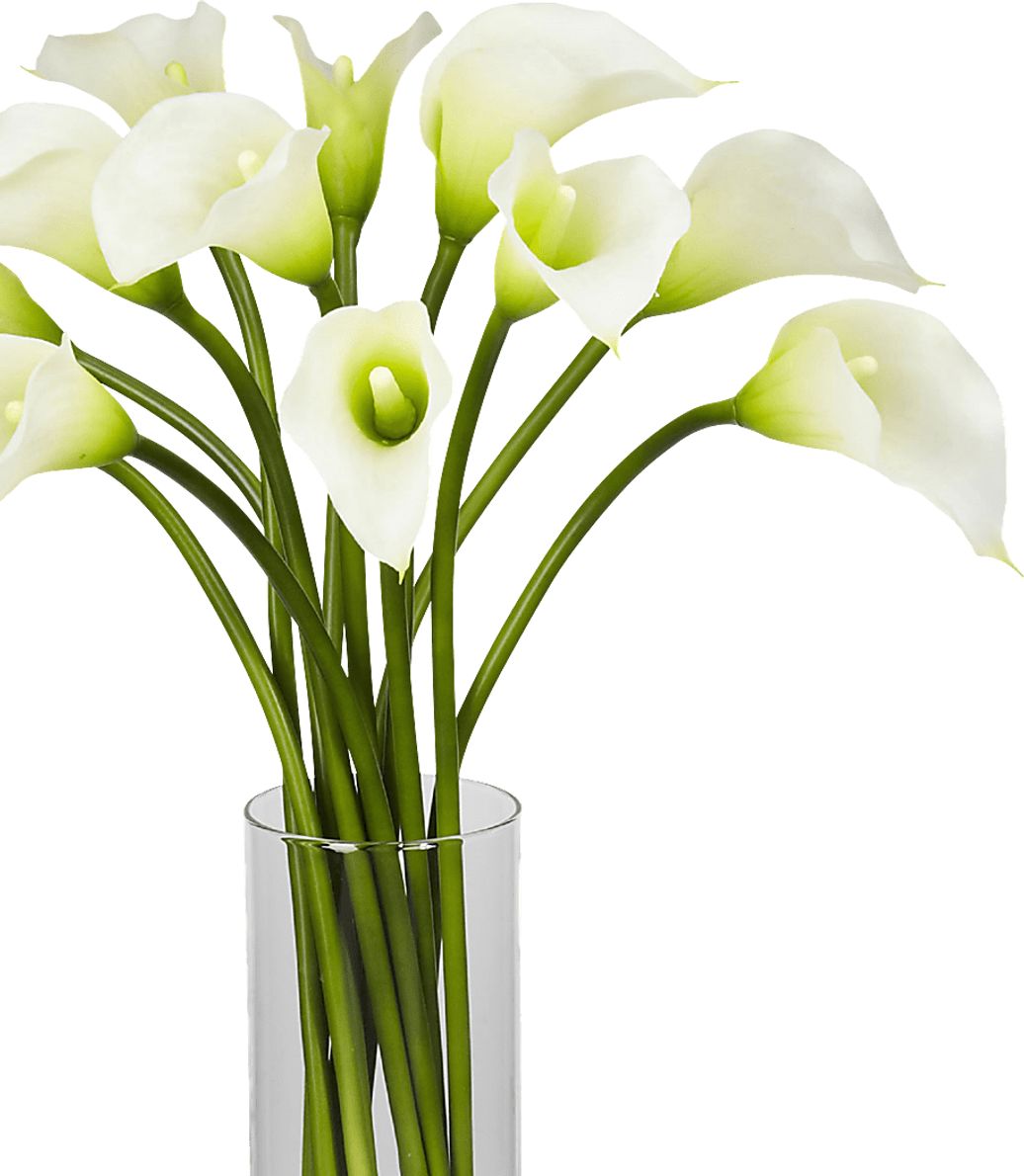 Delissa White Lily Silk Floral Rooms To Go