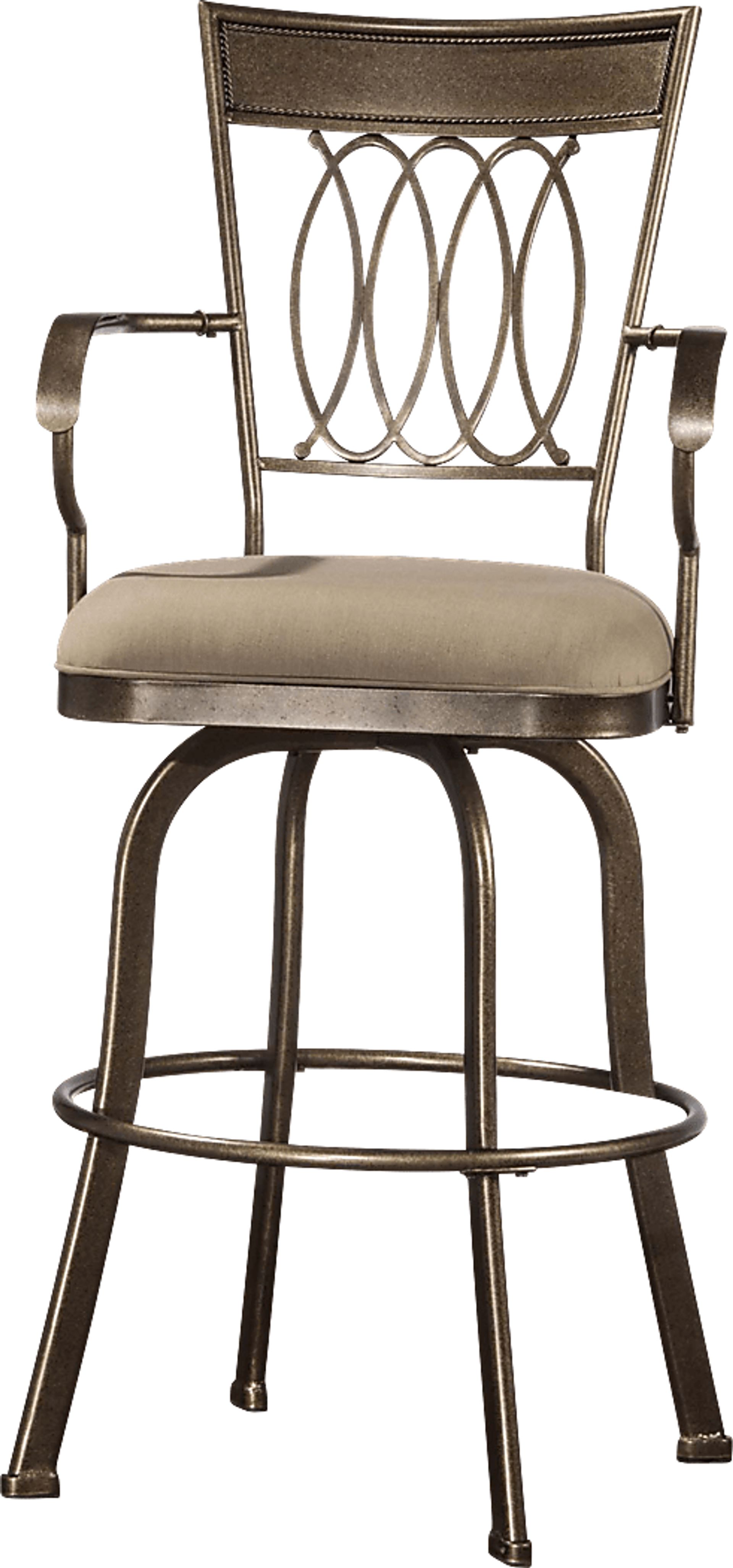 Delk Bronze Swivel Barstool - Image 1