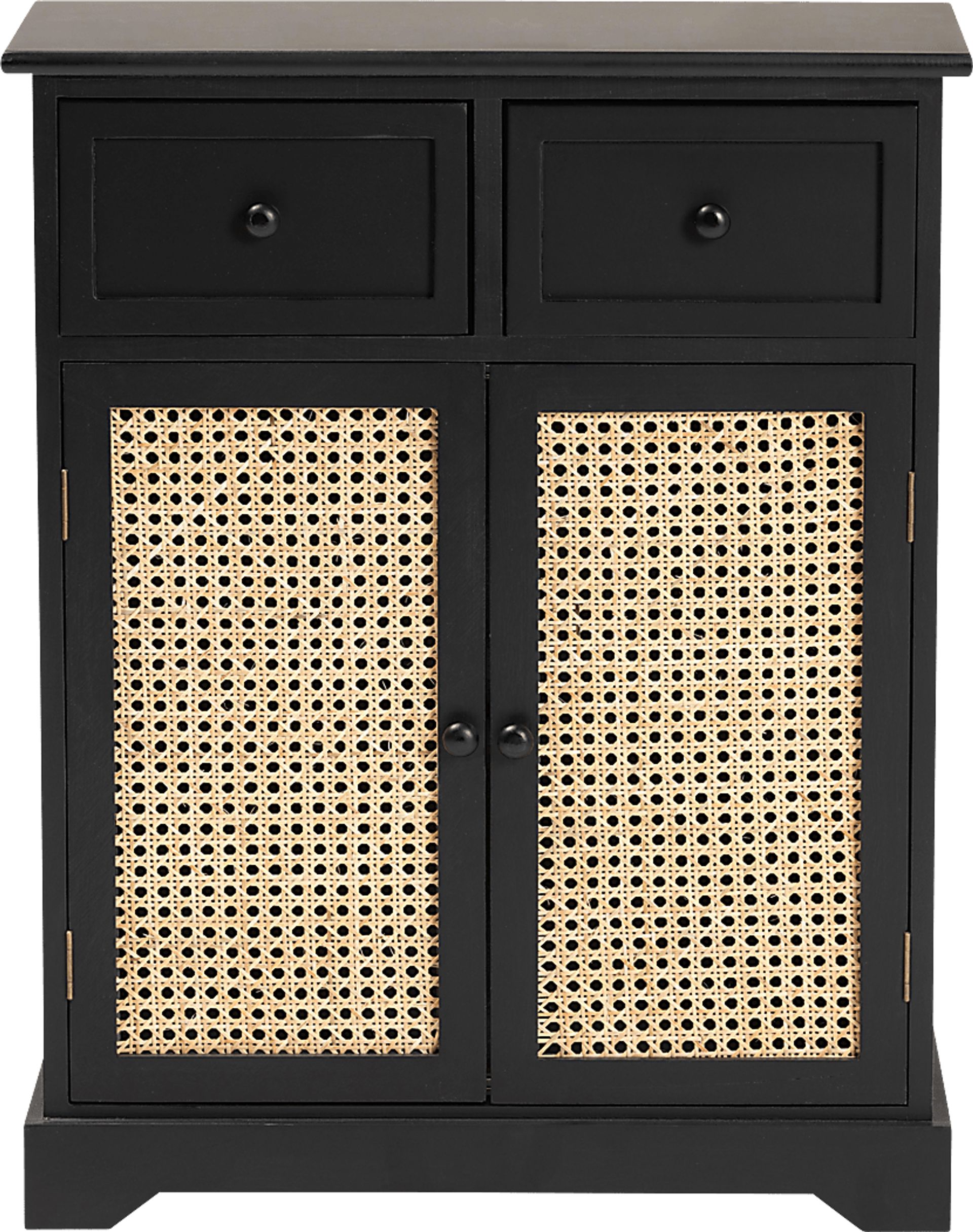 Della Lane Dark Small Brown 2 Drawer Accent Cabinet - Image 3