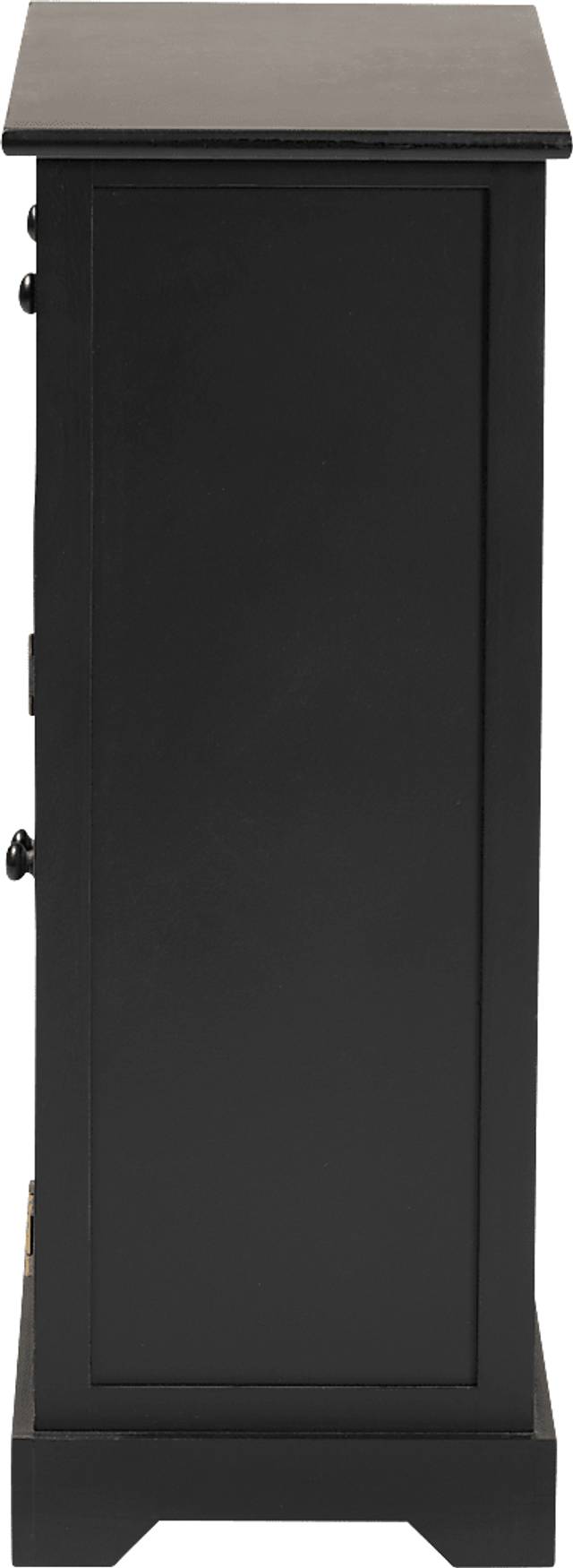Della Lane Dark Small Brown 2 Drawer Accent Cabinet - Thumbnail - Image 4
