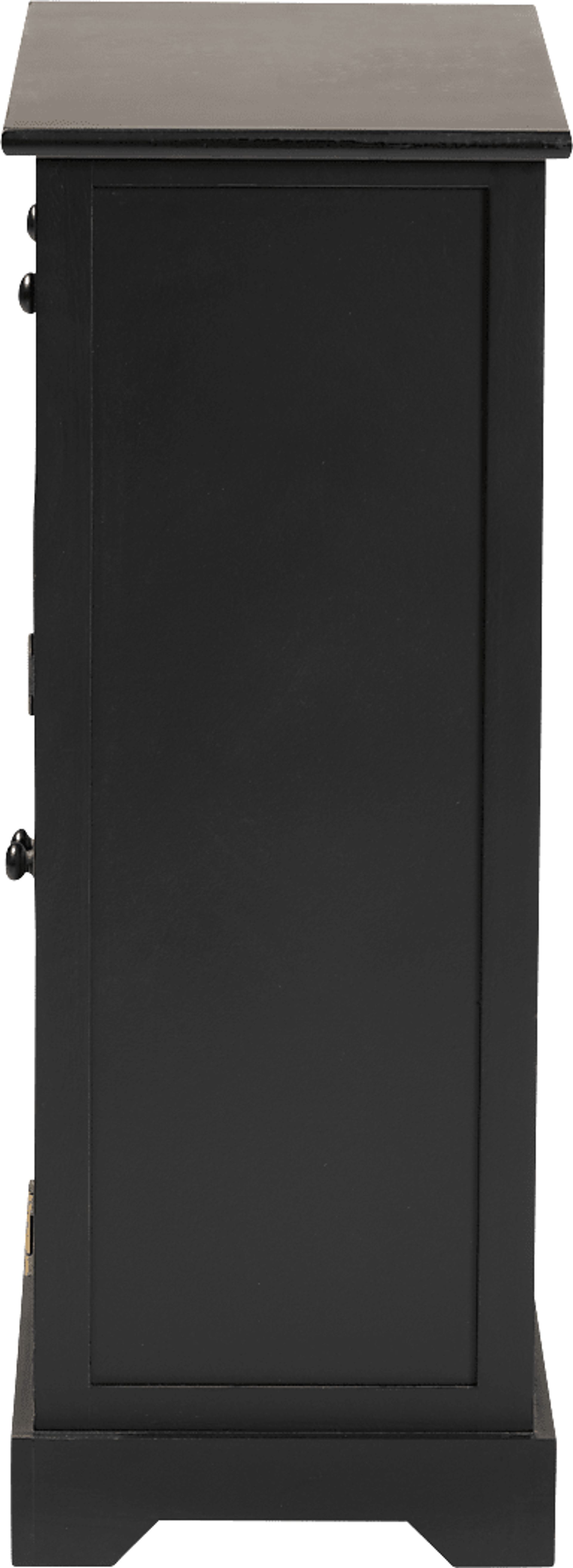 Della Lane Dark Small Brown 2 Drawer Accent Cabinet - Image 4