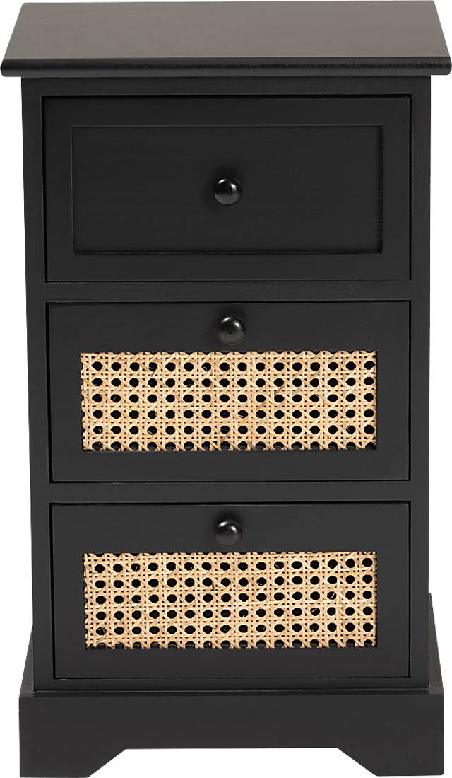 Della Lane Dark Brown 3-Drawer Accent Cabinet - Thumbnail - Image 3