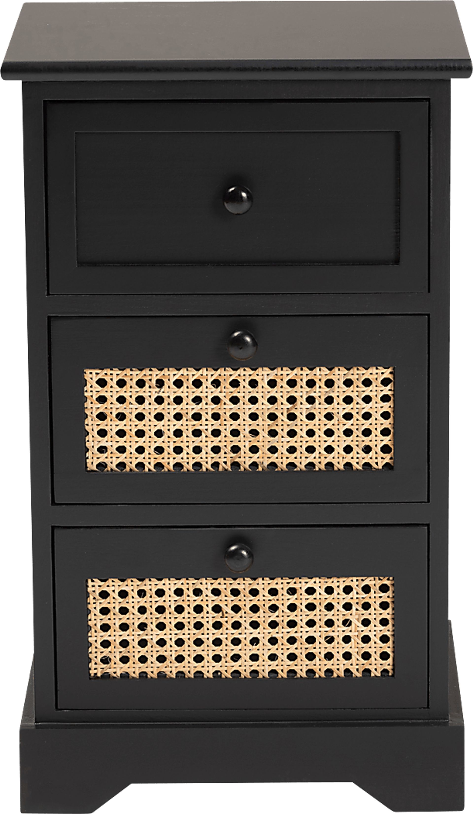 Della Lane Dark Brown 3-Drawer Accent Cabinet - Image 3