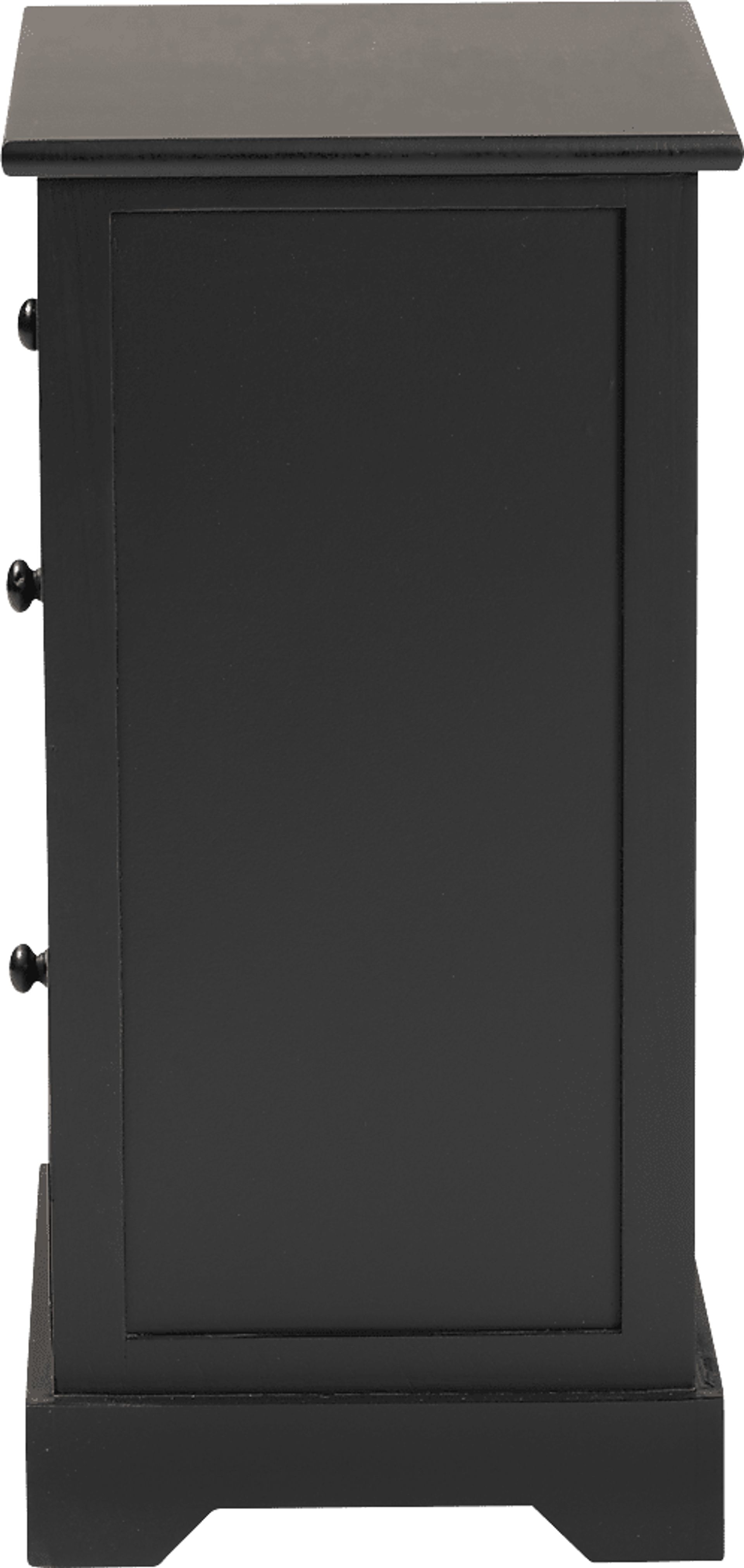 Della Lane Dark Brown 3-Drawer Accent Cabinet - Image 4