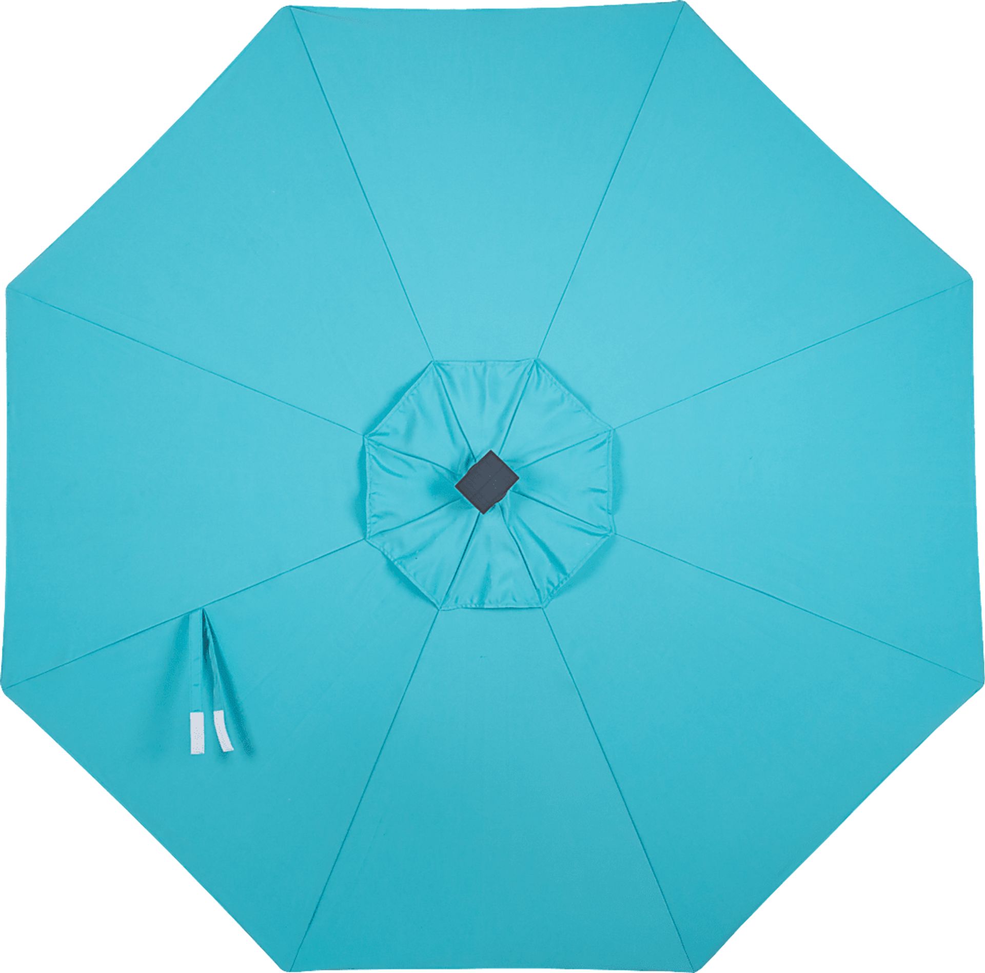 Della Luna Bronze Finish 9' Octagon Aruba Outdoor Lighted Umbrella - Image 3