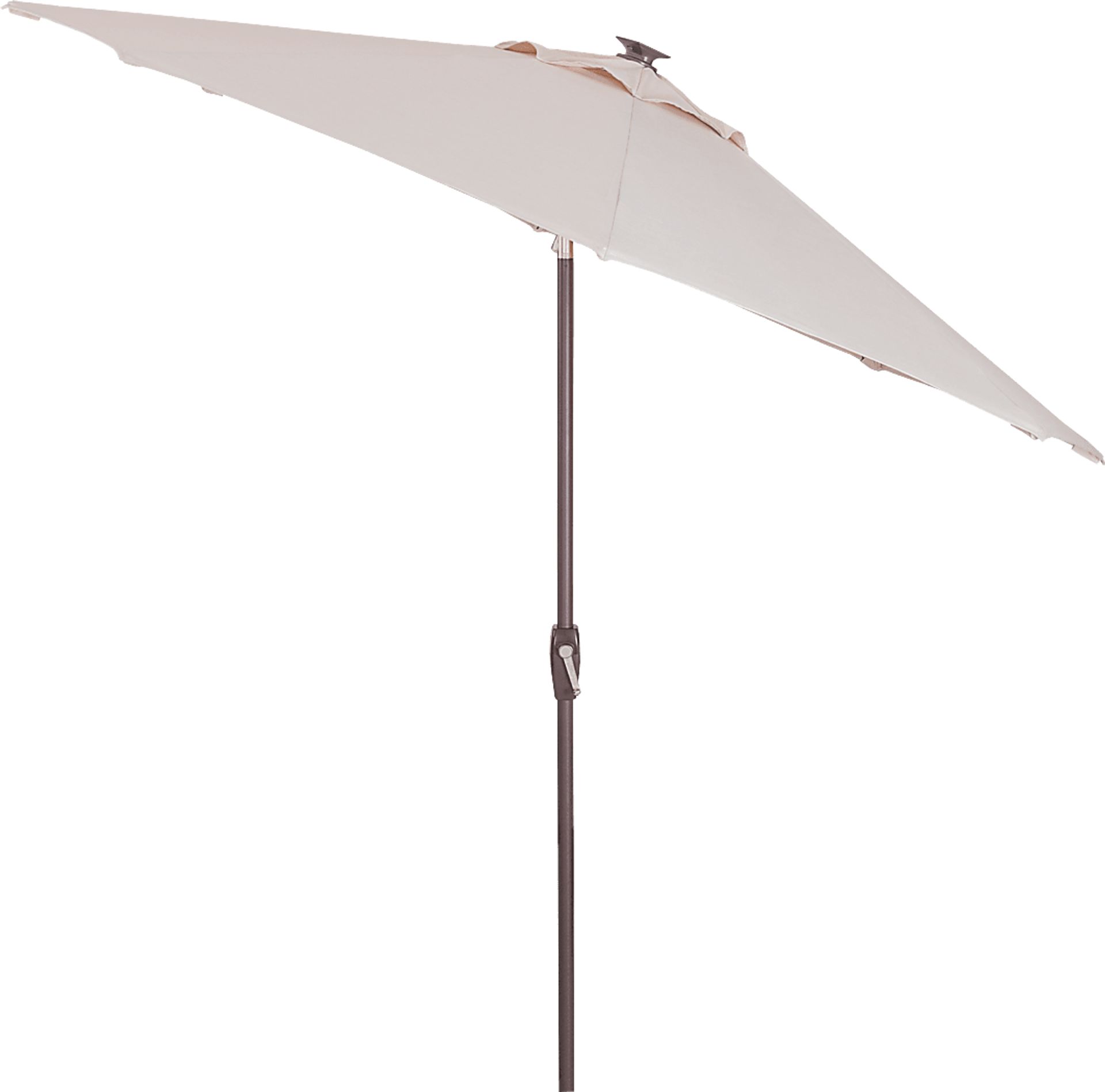 Della Luna Bronze Finish 9' Octagon Flax Outdoor Lighted Umbrella - Image 2