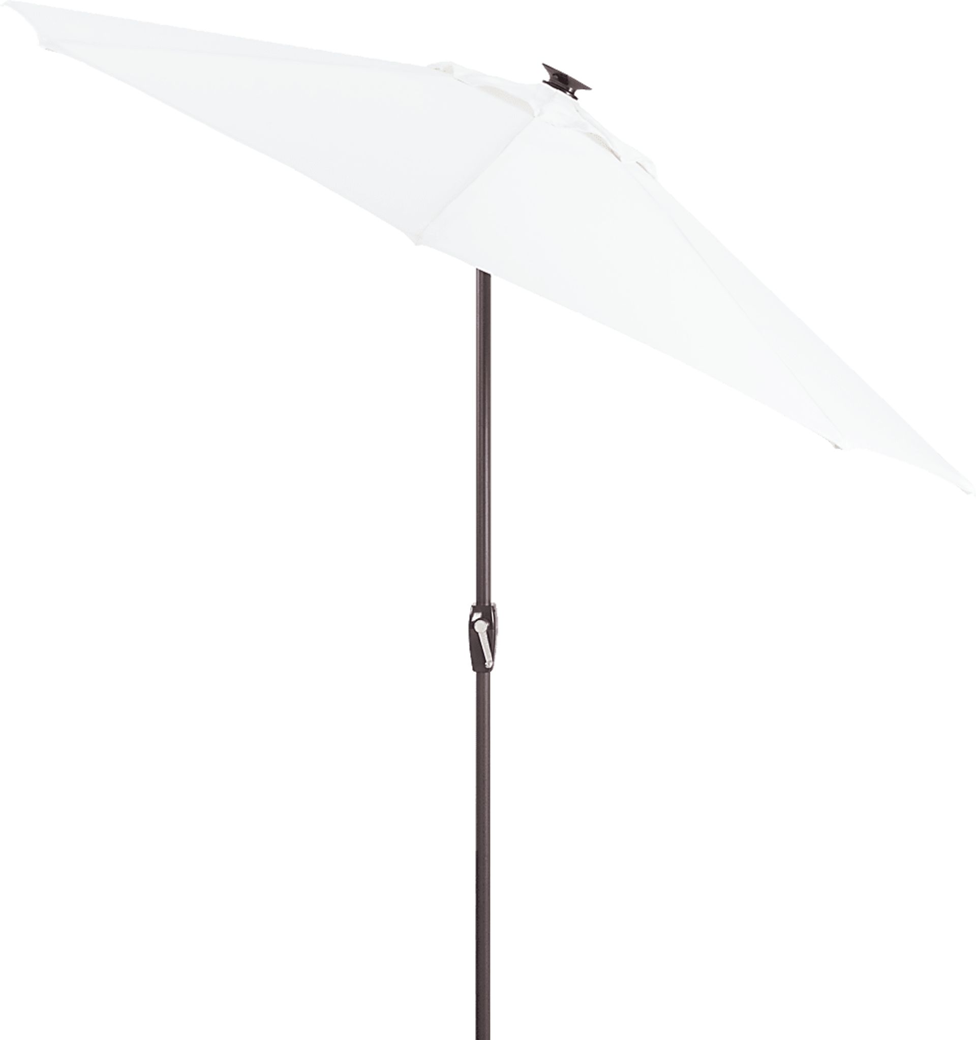 Della Luna Bronze Finish 9' Octagon Natural Outdoor Lighted Umbrella - Image 2