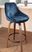 Dellrey Blue Counter Height Stool, Set of 2