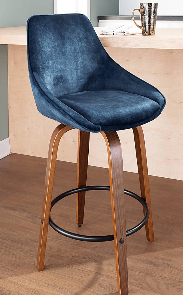 Dellrey Blue Counter Height Stool, Set of 2 - Thumbnail - Image 12