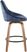 Dellrey Blue Counter Height Stool, Set of 2