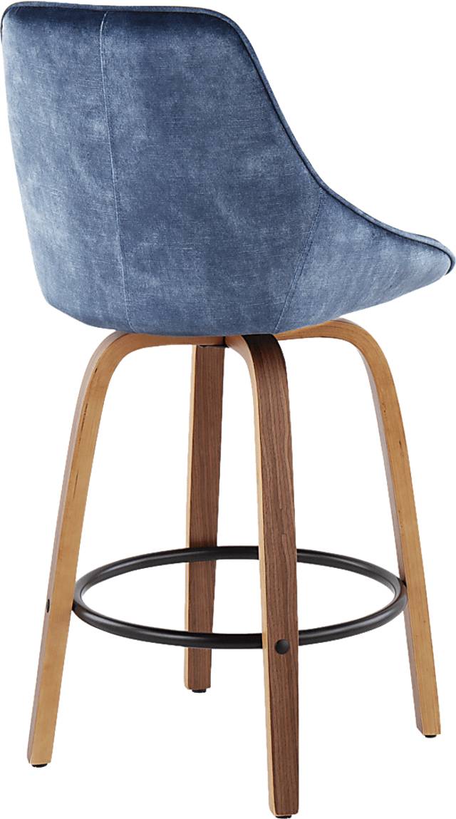Dellrey Blue Counter Height Stool, Set of 2 - Thumbnail - Image 4
