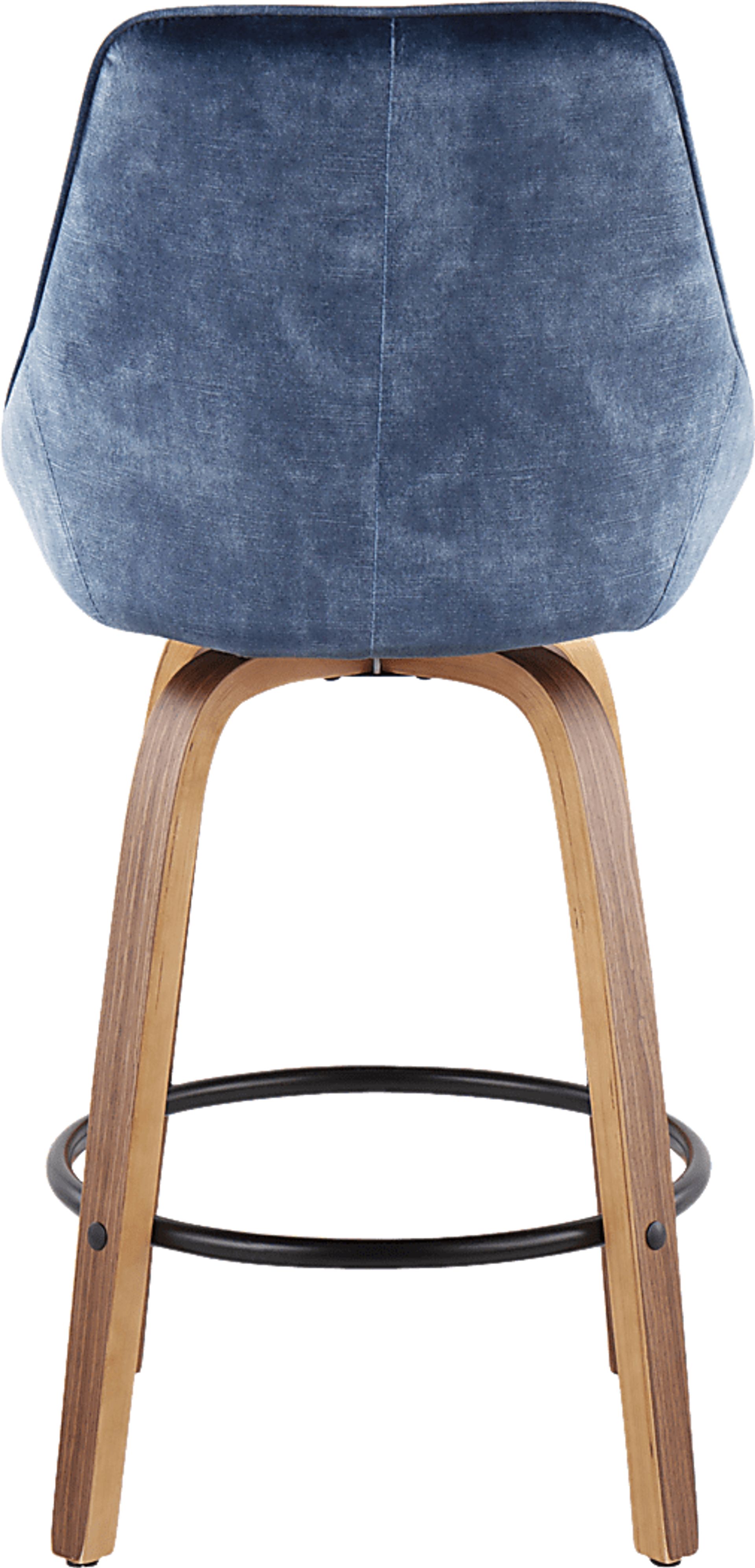 Dellrey Blue Counter Height Stool, Set of 2 - Image 5