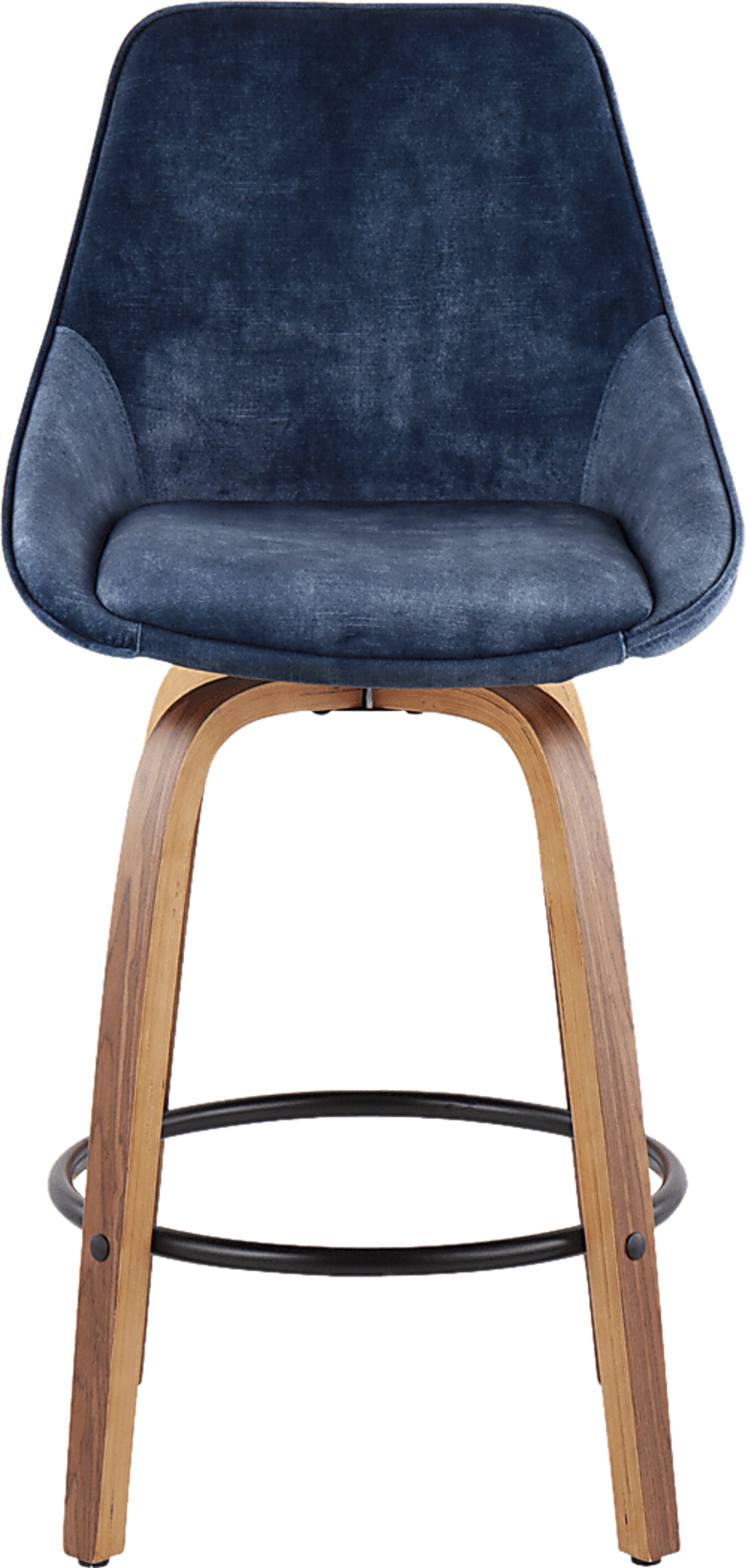 Dellrey Blue Counter Height Stool, Set of 2 - Image 6
