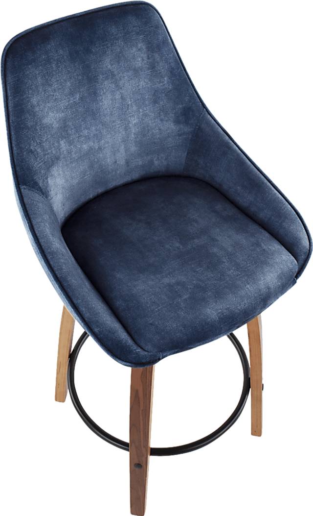 Dellrey Blue Counter Height Stool, Set of 2 - Thumbnail - Image 7