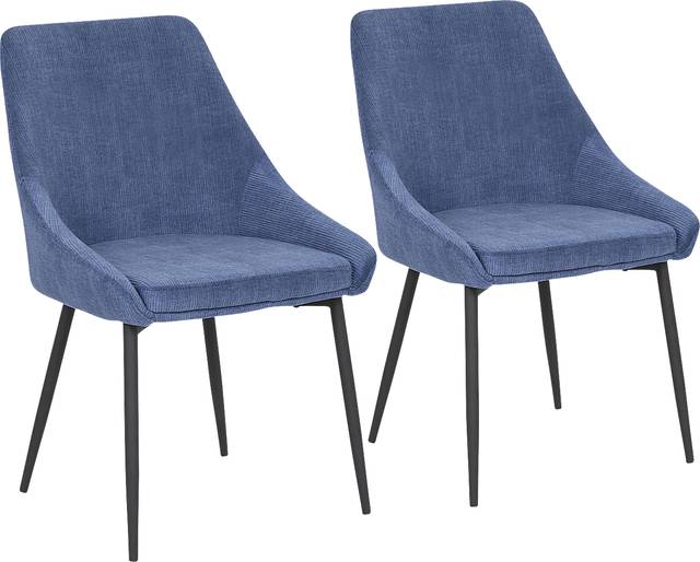 Dellrey Blue Dining Chair, Set of 2 - Thumbnail - Image 1