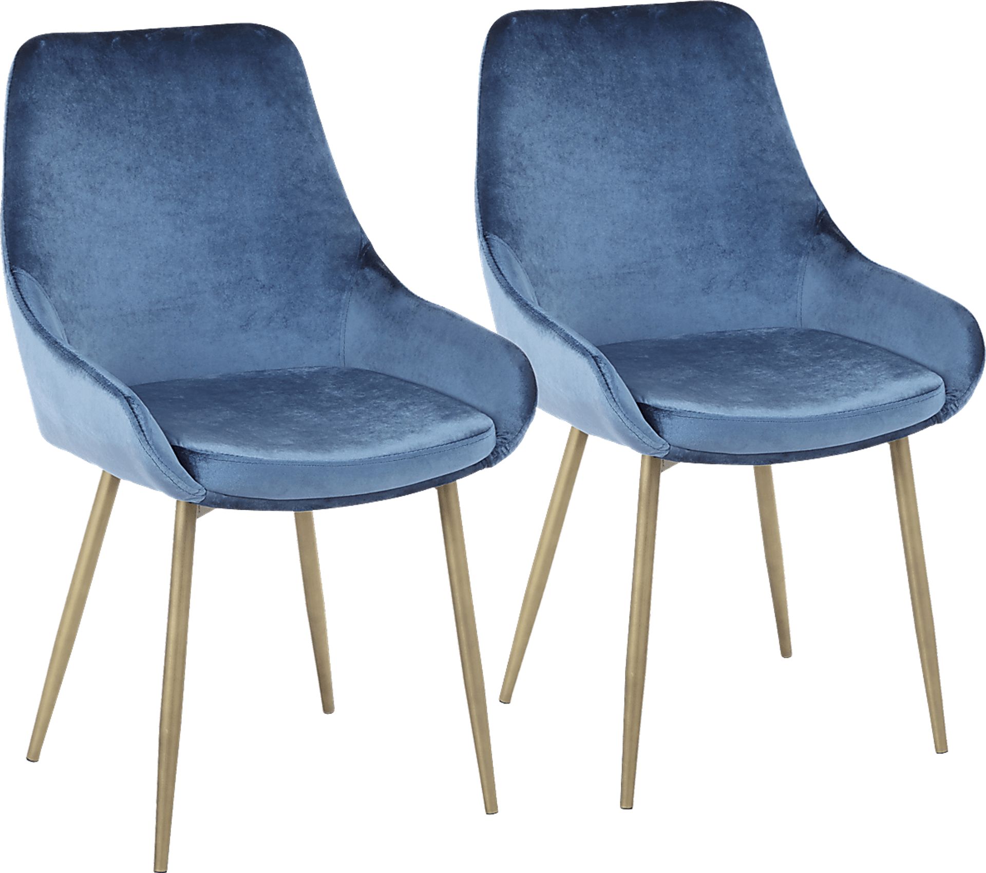 Dellrey Light Blue Side Chair, Set of 2 - Image 1