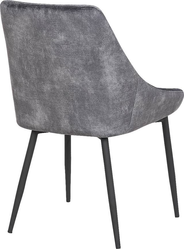 Dellrey Dark Gray Dining Chair, Set of 2 - Thumbnail - Image 4