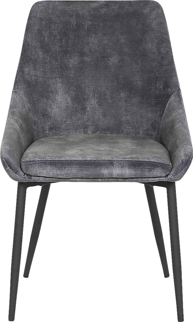 Dellrey Dark Gray Dining Chair, Set of 2 - Thumbnail - Image 6