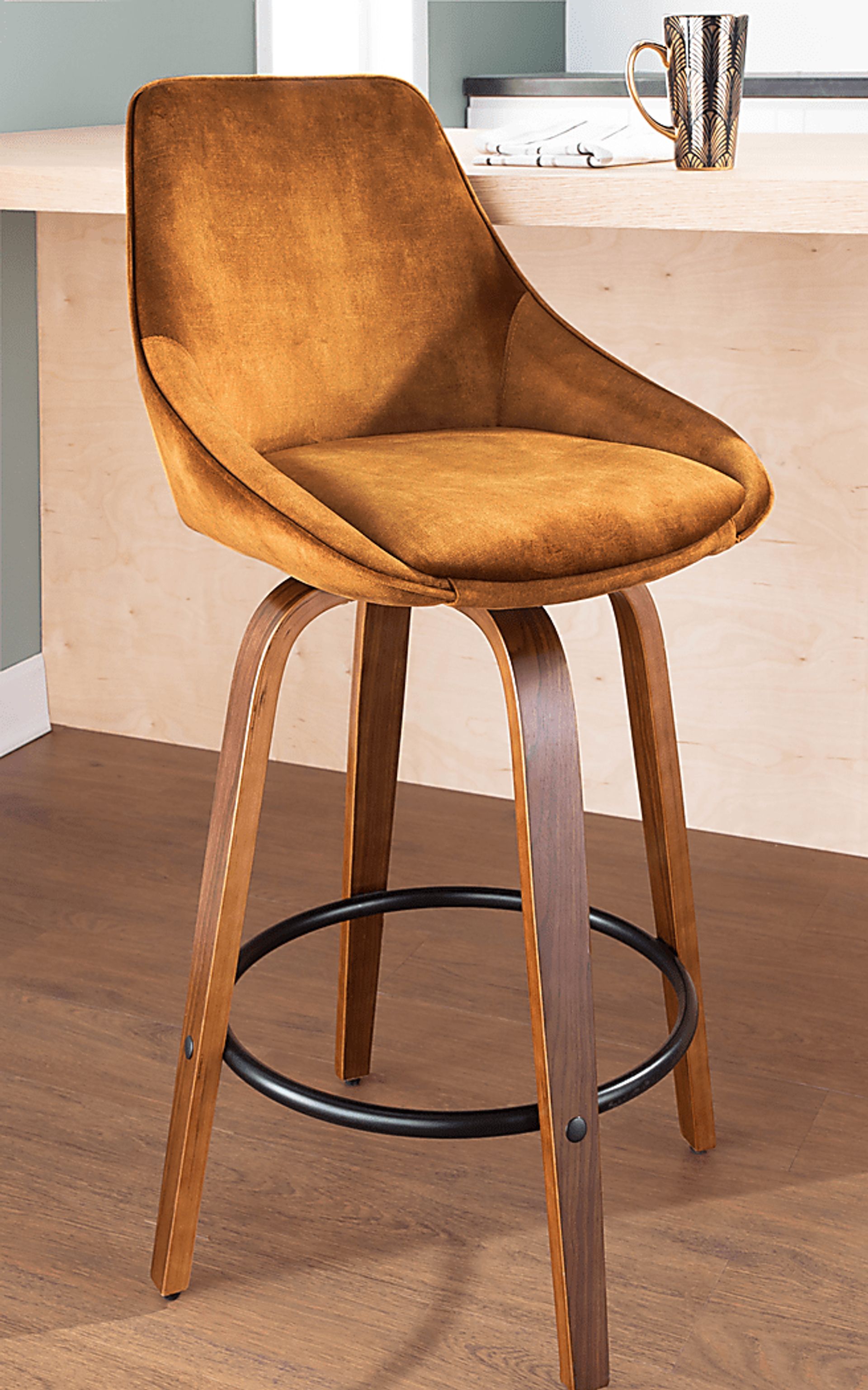 Dellrey Gold Counter Height Stool, Set of 2 - Image 12
