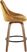 Dellrey Gold Counter Height Stool, Set of 2