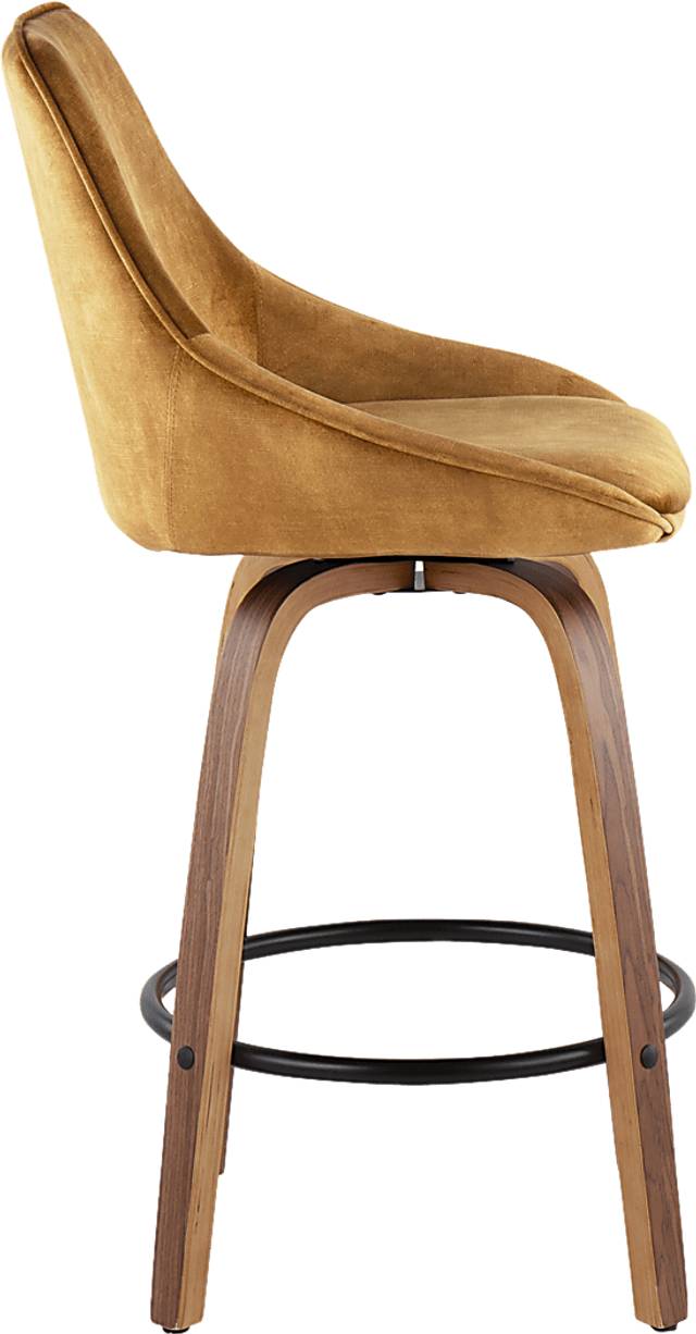 Dellrey Gold Counter Height Stool, Set of 2 - Thumbnail - Image 3