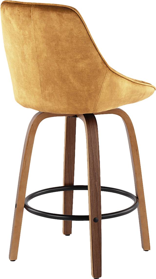 Dellrey Gold Counter Height Stool, Set of 2 - Thumbnail - Image 4