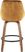 Dellrey Gold Counter Height Stool, Set of 2