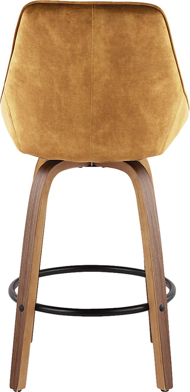 Dellrey Gold Counter Height Stool, Set of 2 - Thumbnail - Image 5