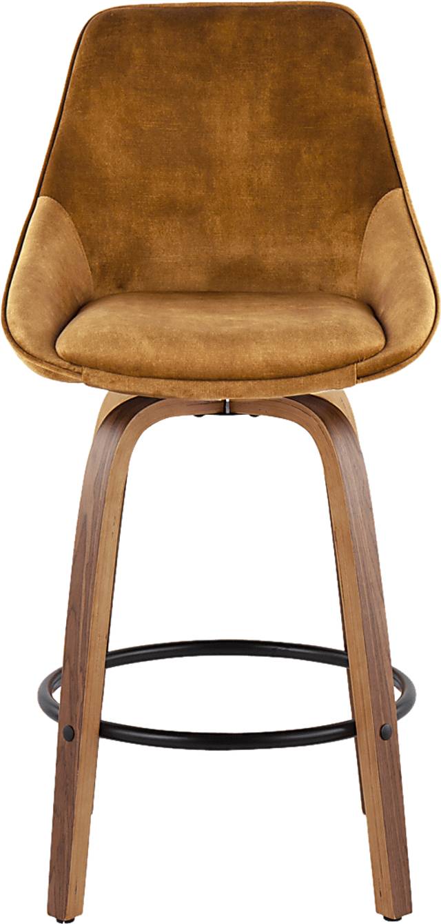 Dellrey Gold Counter Height Stool, Set of 2 - Thumbnail - Image 6