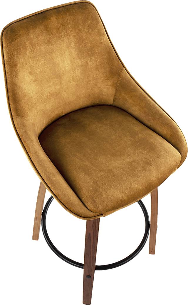 Dellrey Gold Counter Height Stool, Set of 2 - Thumbnail - Image 7