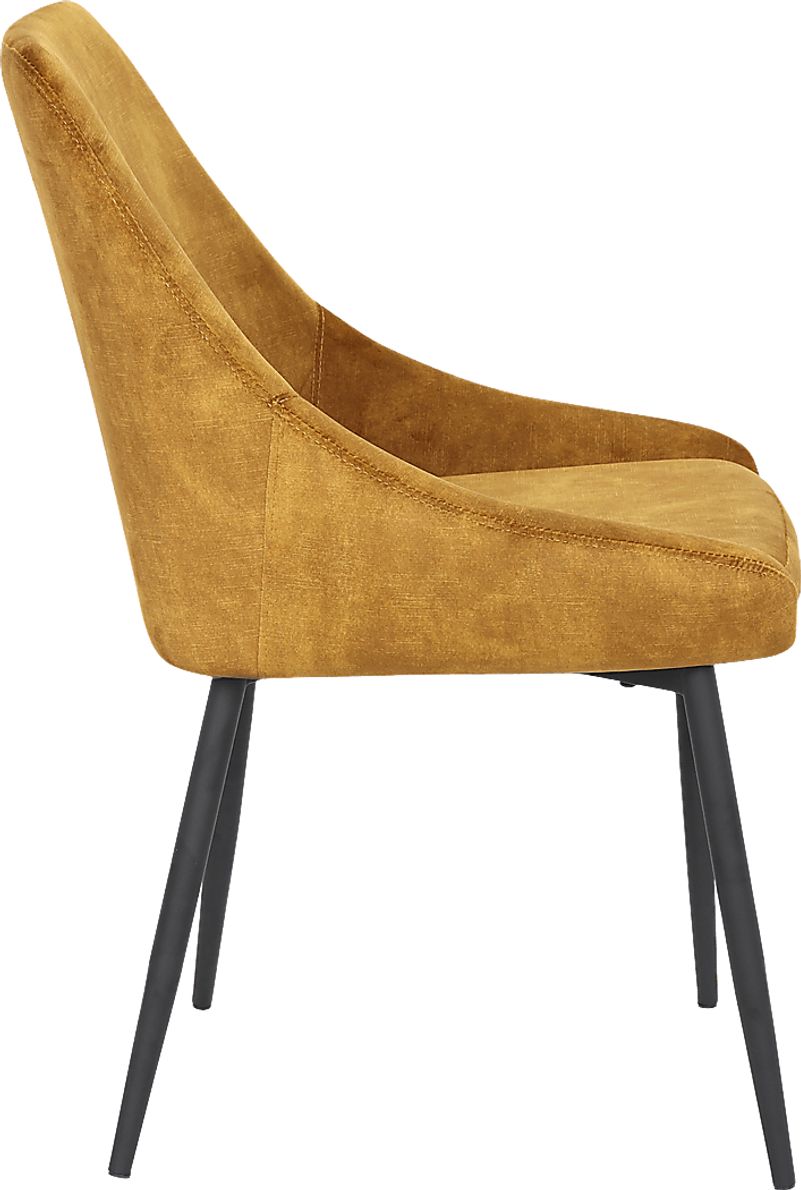 Dellrey Gold Dining Chair, Set of 2