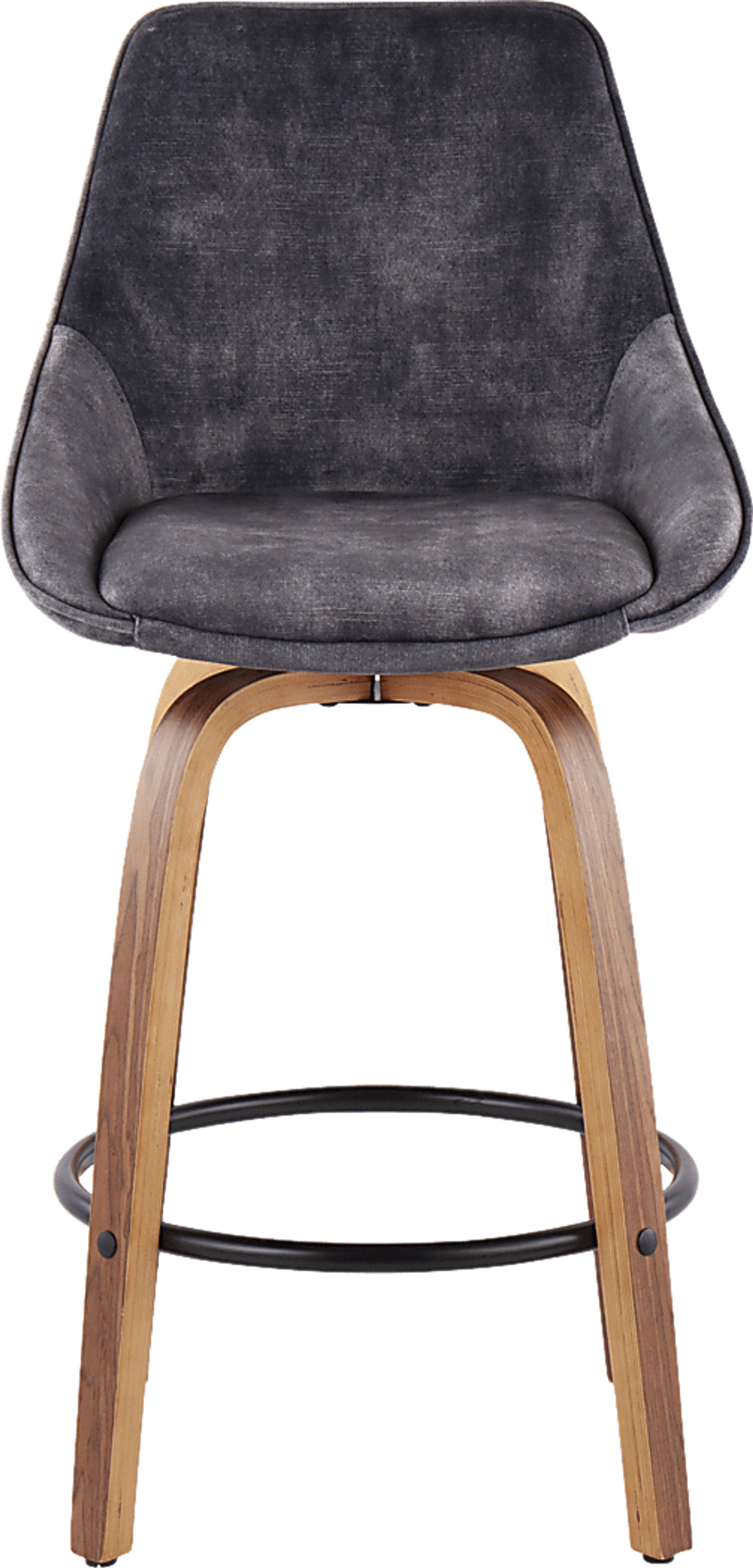 Dellrey Gray Counter Height Stool, Set of 2 - Image 6