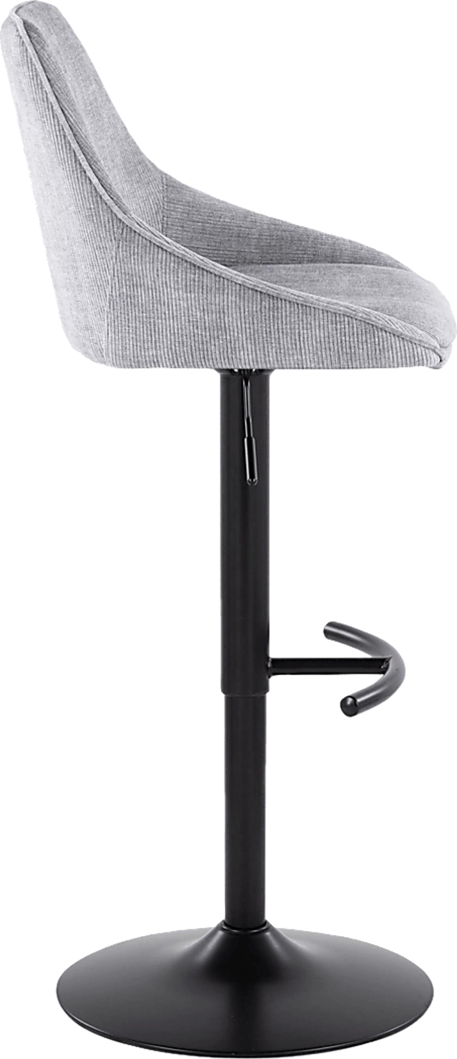Dellrey III Gray Adjustable Barstool, Set of 2 - Image 5