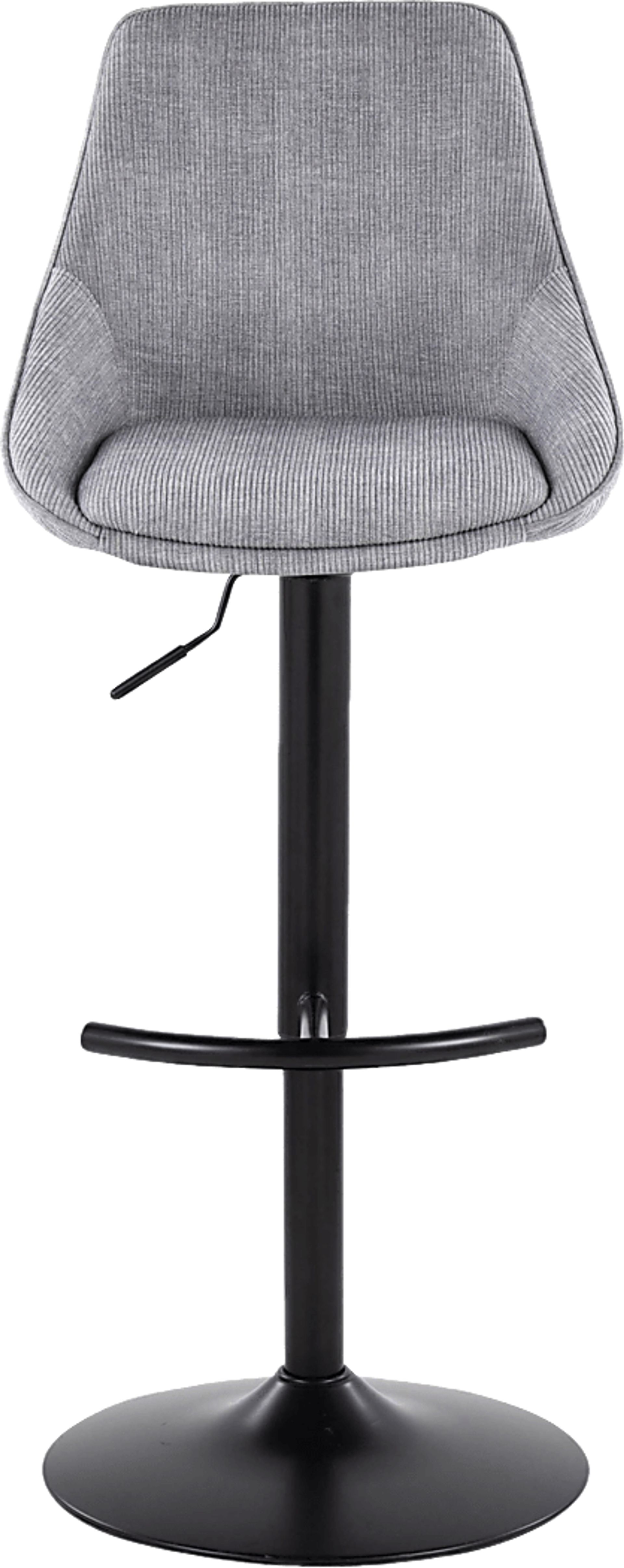 Dellrey III Gray Adjustable Barstool, Set of 2 - Image 6